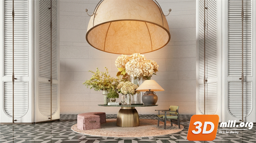 Lobby Decoration Skp Files 